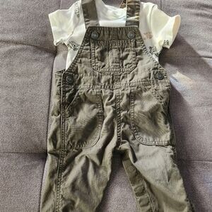 Carter's Olive Green Kids Overalls